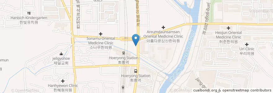 Mapa de ubicacion de 카페베네 en 대한민국, 경기도, 의정부시.
