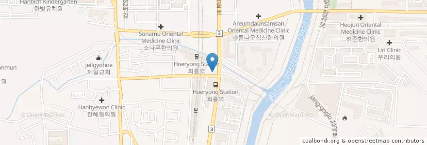Mapa de ubicacion de 베스킨라빈스31 en 韩国/南韓, 京畿道, 议政府市.