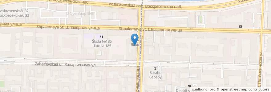 Mapa de ubicacion de Миндаль en Russia, Северо-Западный Федеральный Округ, Oblast' Di Leningrado, San Pietroburgo, Литейный Округ.