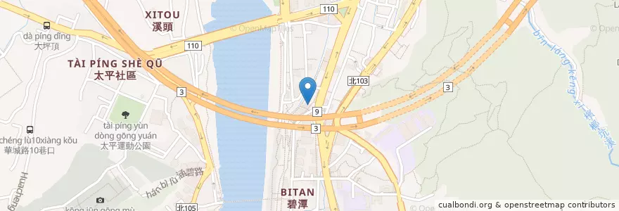 Mapa de ubicacion de 碧潭診所 en Taiwán, Nuevo Taipéi, 新店區.