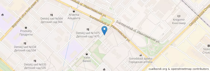 Mapa de ubicacion de Суши Wok en روسیه, Центральный Федеральный Округ, Москва, Восточный Административный Округ, Район Богородское.