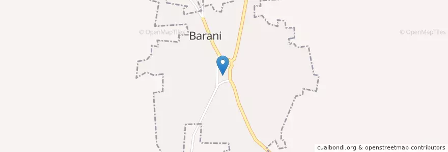 Mapa de ubicacion de Barani en بوركينا فاسو, بوكل دو موهون, Kossi, Barani.