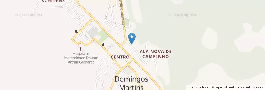 Mapa de ubicacion de Igreja Sao Geraldo en Brasil, Región Sudeste, Espírito Santo, Região Geográfica Intermediária De Vitória, Microrregião Afonso Cláudio, Domingos Martins.