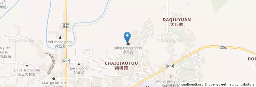 Mapa de ubicacion de 永昌宮 en 台湾, 台湾省, 南投県, 集集鎮.
