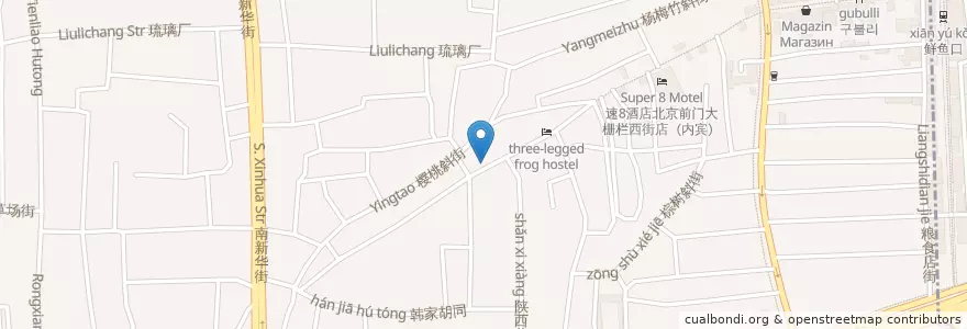 Mapa de ubicacion de Spoonful of sugar en China, Peking, Hebei, 西城区.