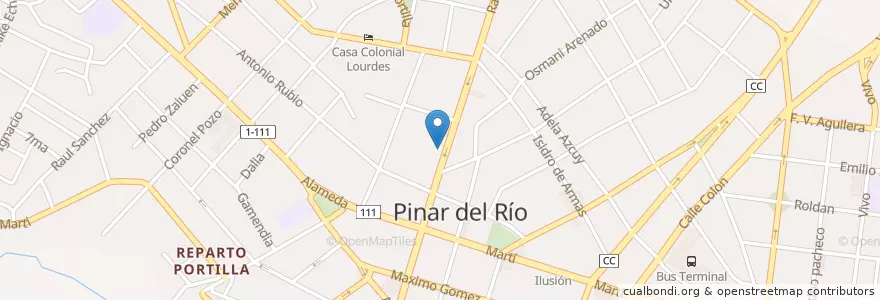 Mapa de ubicacion de Iglesia Metodista en Küba, Pinar Del Río, Pinar Del Río, Ciudad De Pinar Del Río.