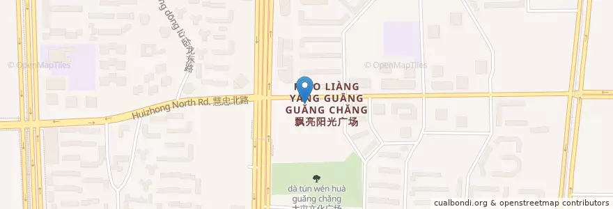 Mapa de ubicacion de 俏江南 en Китай, Пекин, Хэбэй, Район Чаоян.