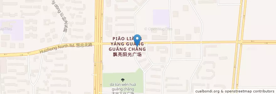 Mapa de ubicacion de 馅老满 en 中国, 北京市, 河北省, 朝阳区 / Chaoyang.