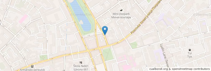 Mapa de ubicacion de Авангард en Rusia, Distrito Federal Central, Москва, Distrito Administrativo Central, Басманный Район.