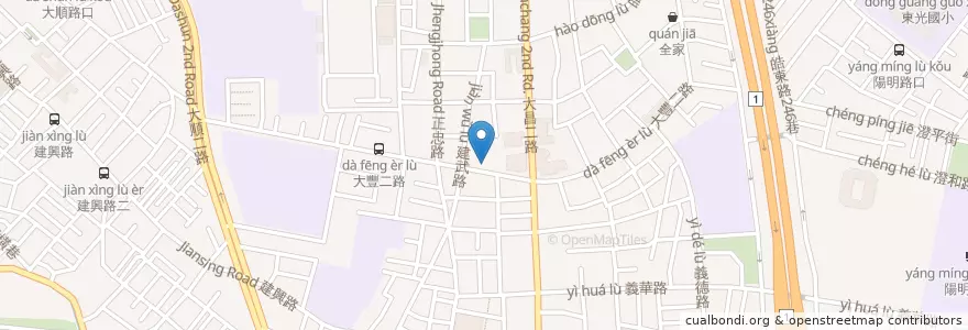 Mapa de ubicacion de 鮮境傳奇 en Taiwán, Kaohsiung, 三民區.