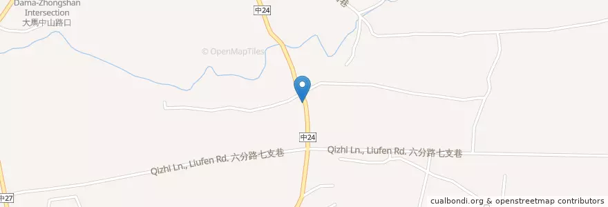Mapa de ubicacion de 外埔區 en Tayvan, Taichung, 外埔區.