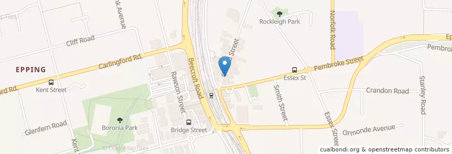 Mapa de ubicacion de Pho Sam Noodle House en Australien, Neusüdwales, Sydney, City Of Parramatta Council.