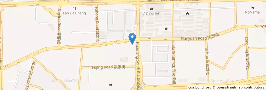 Mapa de ubicacion de TCM Hospital en China, Provincia De Cantón, Shenzhen, 福田区.