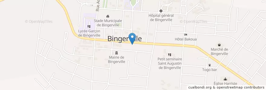 Mapa de ubicacion de Pharmacie Principale de Bingerville en ساحل العاج, أبيدجان, Bingerville.