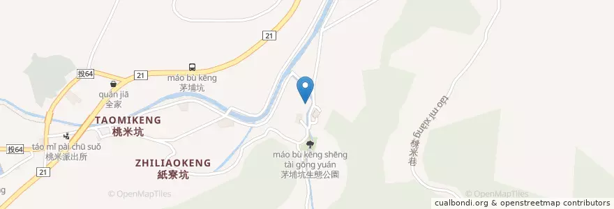 Mapa de ubicacion de 黑豆園活魚料理餐廳 en تایوان, 臺灣省, 南投縣, 埔里鎮.