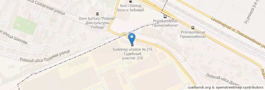 Mapa de ubicacion de Судебный участок № 216 en Rusland, Centraal Federaal District, Oblast Moskou, Раменский Городской Округ.