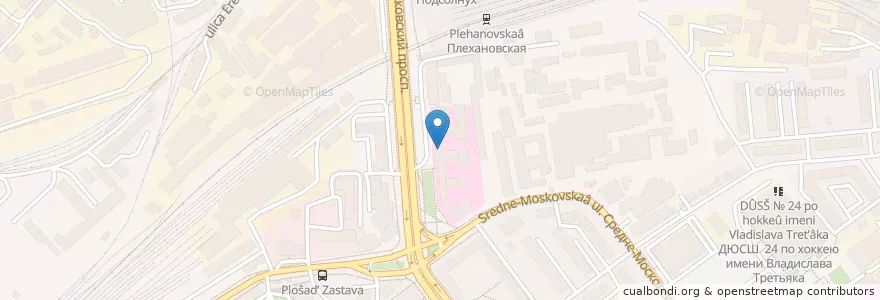 Mapa de ubicacion de МИБС en Rusya Federasyonu, Центральный Федеральный Округ, Voronej Oblastı, Городской Округ Воронеж.