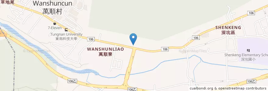Mapa de ubicacion de 深坑郵局 en Taiwán, Nuevo Taipéi, 深坑區.