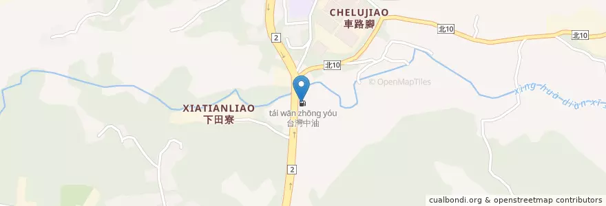 Mapa de ubicacion de 台灣中油 en 臺灣, 新北市, 淡水區.