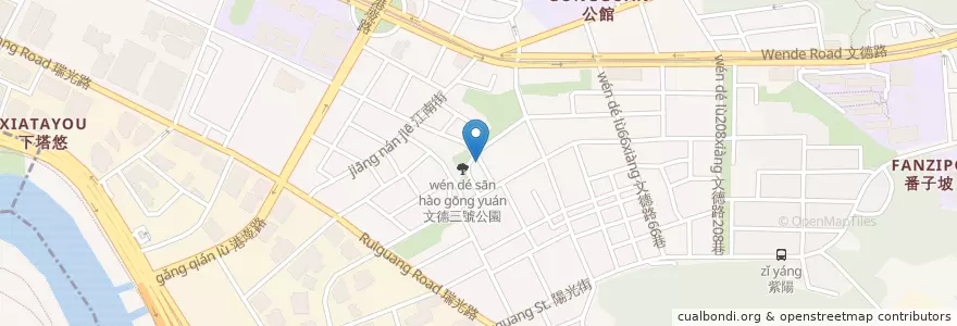 Mapa de ubicacion de 波蜜素食小吃館 en 台湾, 新北市, 台北市, 内湖区.