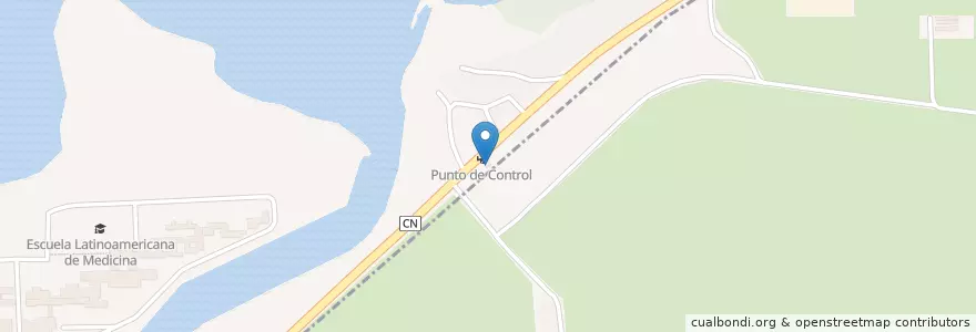 Mapa de ubicacion de Punto de Control en كوبا, Artemisa, Playa, Bauta.