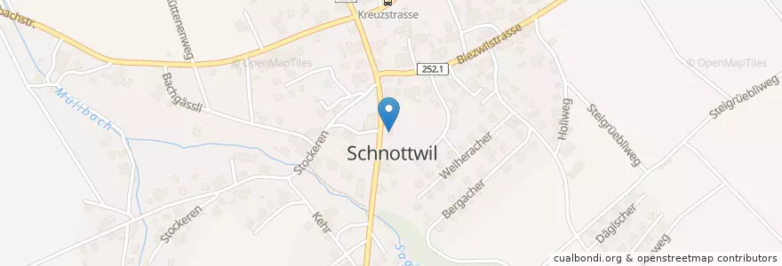 Mapa de ubicacion de Post en スイス, Solothurn, Amtei Bucheggberg-Wasseramt, Bezirk Bucheggberg, Schnottwil.