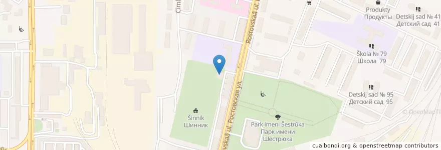 Mapa de ubicacion de СДЮСШОР № 15 en Rusland, Centraal Federaal District, Oblast Voronezj, Городской Округ Воронеж.