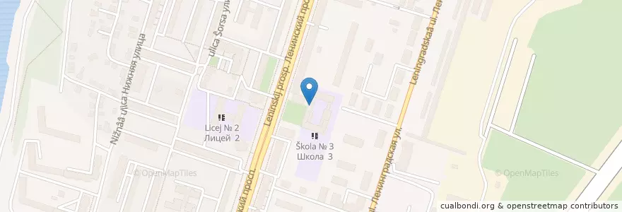 Mapa de ubicacion de ДЮСШ № 16 en ロシア, 中央連邦管区, Воронежская Область, Городской Округ Воронеж.