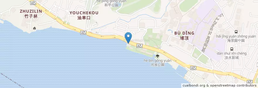 Mapa de ubicacion de La Villa en Taiwán, Nuevo Taipéi, 淡水區.