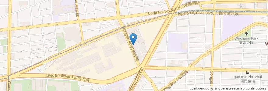 Mapa de ubicacion de mister donut en تایوان, 新北市, تایپه, 松山區.