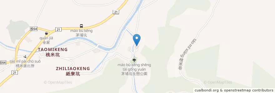 Mapa de ubicacion de 青蛙阿婆的家廁所 en Taiwán, Provincia De Taiwán, Condado De Nantou, 埔里鎮.
