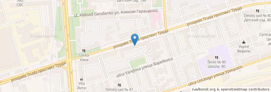 Mapa de ubicacion de Библиотека № 4 им. Е. Исаева en Russia, Central Federal District, Voronezh Oblast, Voronezh.