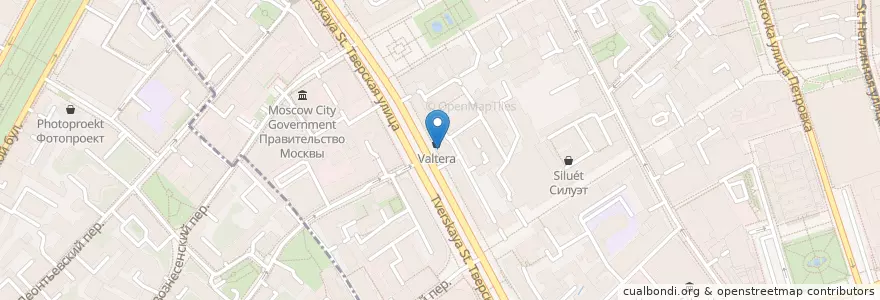 Mapa de ubicacion de Exchange express en Russie, District Fédéral Central, Moscou, Центральный Административный Округ, Тверской Район.