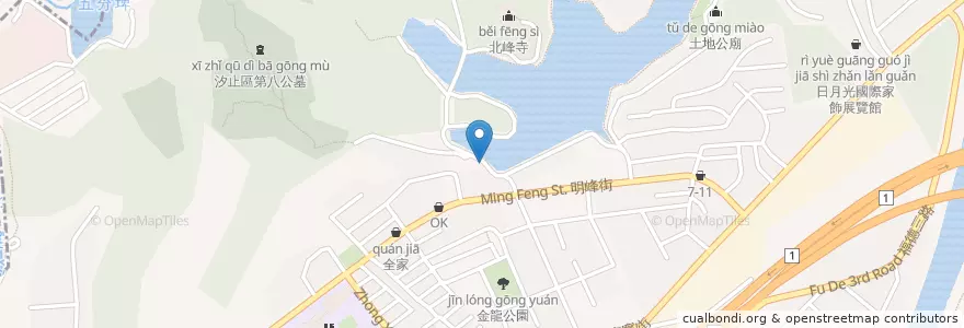 Mapa de ubicacion de 無憂素食 en Taiwan, Neu-Taipeh, Xizhi.