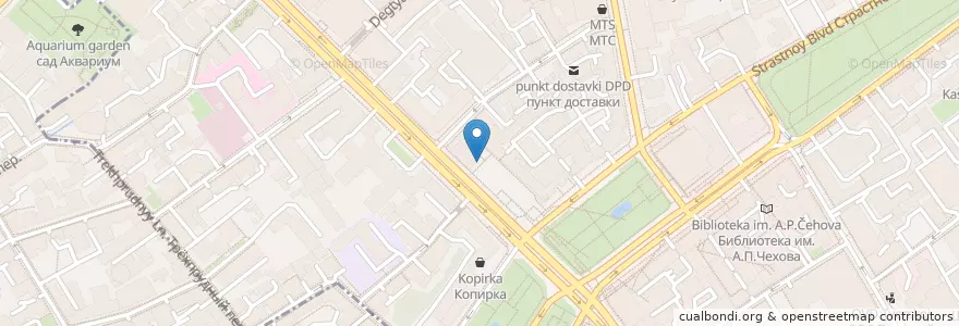 Mapa de ubicacion de Городской туалет en Rússia, Distrito Federal Central, Москва, Центральный Административный Округ, Тверской Район.