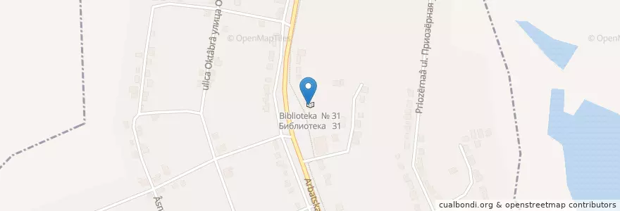 Mapa de ubicacion de Библиотека № 31 en Russland, Föderationskreis Zentralrussland, Oblast Woronesch, Городской Округ Воронеж.