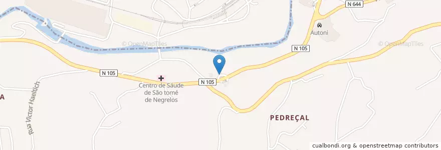 Mapa de ubicacion de Repsol en البرتغال, المنطقة الشمالية (البرتغال), Área Metropolitana Do Porto, بورتو, Santo Tirso, Negrelos (São Mamede).