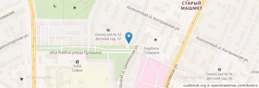 Mapa de ubicacion de Центр «Дом семьи» - Библиотека № 39 им. А.Н. Корольковой en Russia, Central Federal District, Voronezh Oblast, Voronezh.