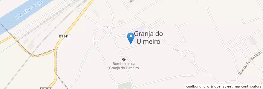 Mapa de ubicacion de Estacionamento das Escolas 2 en ポルトガル, Centro, Baixo Mondego, Coimbra, Soure, Granja Do Ulmeiro.