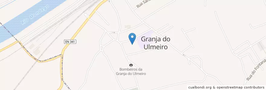 Mapa de ubicacion de Escola Primária da Granja do Ulmeiro en Португалия, Центральный Регион, Baixo Mondego, Coimbra, Soure, Granja Do Ulmeiro.