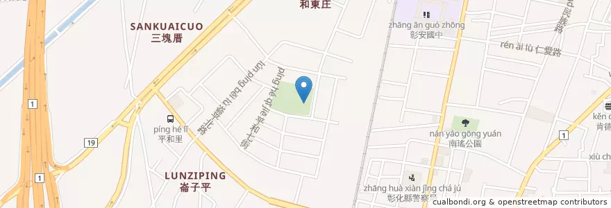 Mapa de ubicacion de 南北管音樂戲曲館 en تایوان, 臺灣省, شهرستان جانگوآ, 彰化市.