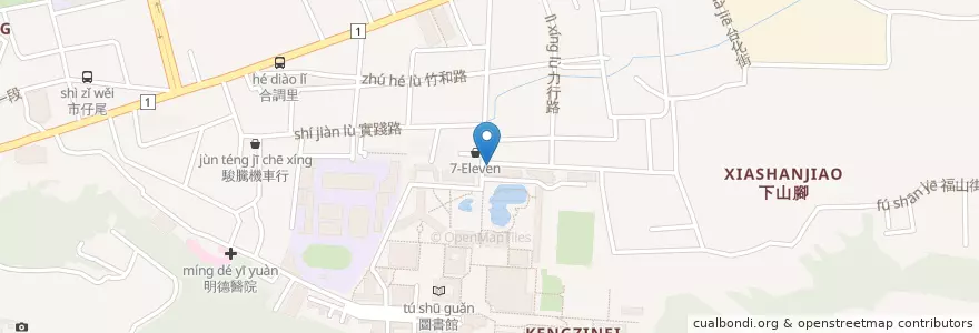 Mapa de ubicacion de 彰化師範大學 en Taiwan, Taiwan, Landkreis Changhua, Zhanghua.
