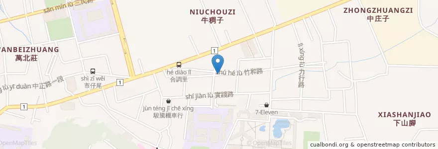 Mapa de ubicacion de The Affiliated Industrial National Vocational High School en Taiwan, Taiwan Province, Changhua County, Zhanghua City.