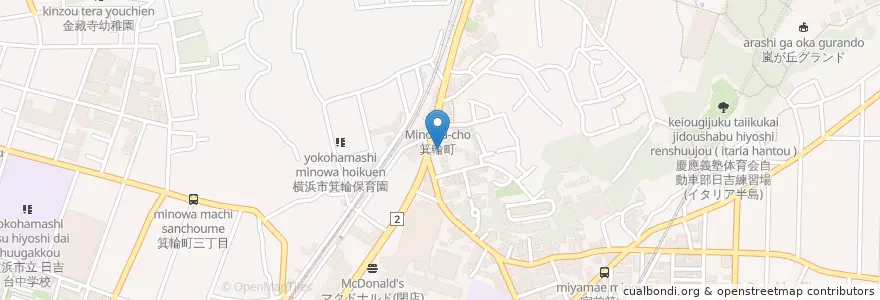 Mapa de ubicacion de ENEOS en Japan, 神奈川県, Yokohama, 港北区.