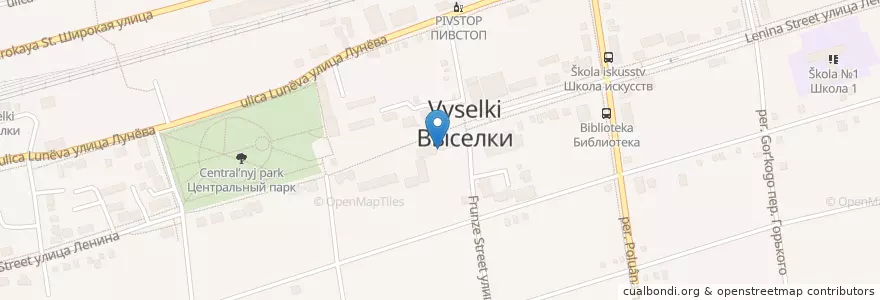 Mapa de ubicacion de Сбербанк en روسيا, منطقة فيدرالية جنوبية, منطقة كراسنودار, Выселковский Район, Выселковское Сельское Поселение.