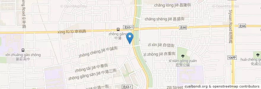 Mapa de ubicacion de 雲林真吳記鴨莊 en Taiwan, Nuova Taipei, Distretto Di Xinzhuang.