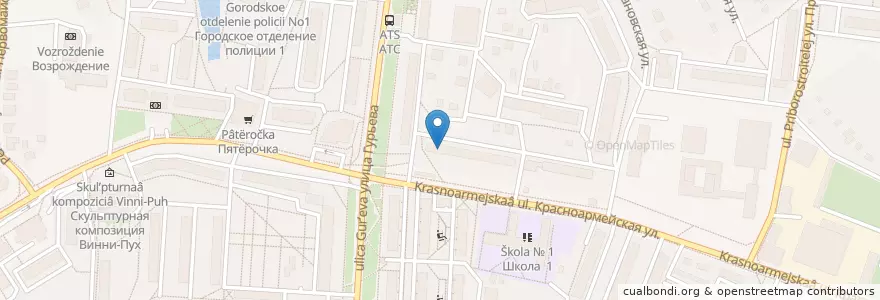 Mapa de ubicacion de Раменская городская библиотека № 4 en Rusland, Centraal Federaal District, Oblast Moskou, Раменский Городской Округ.