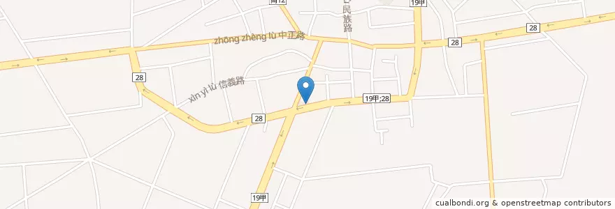 Mapa de ubicacion de 阿蓮分隊 en 臺灣, 高雄市, 阿蓮區.