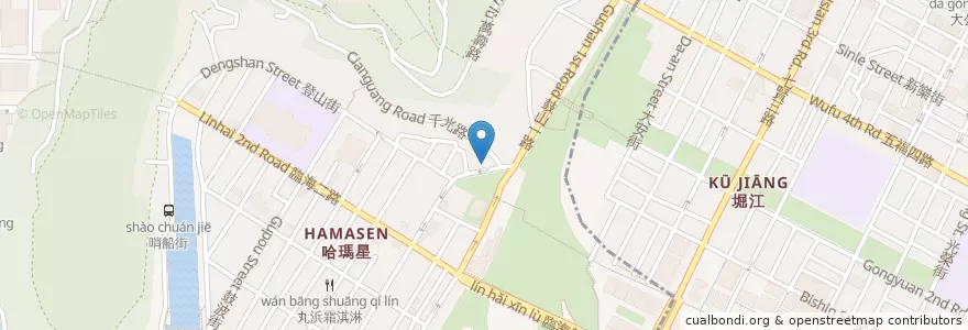 Mapa de ubicacion de 鼓山分隊 en تايوان, كاوهسيونغ, 鼓山區.