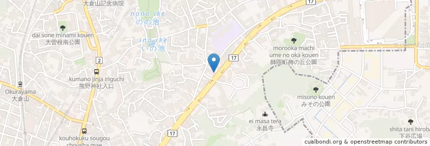 Mapa de ubicacion de ENEOS en ژاپن, 神奈川県, 横浜市, 港北区.